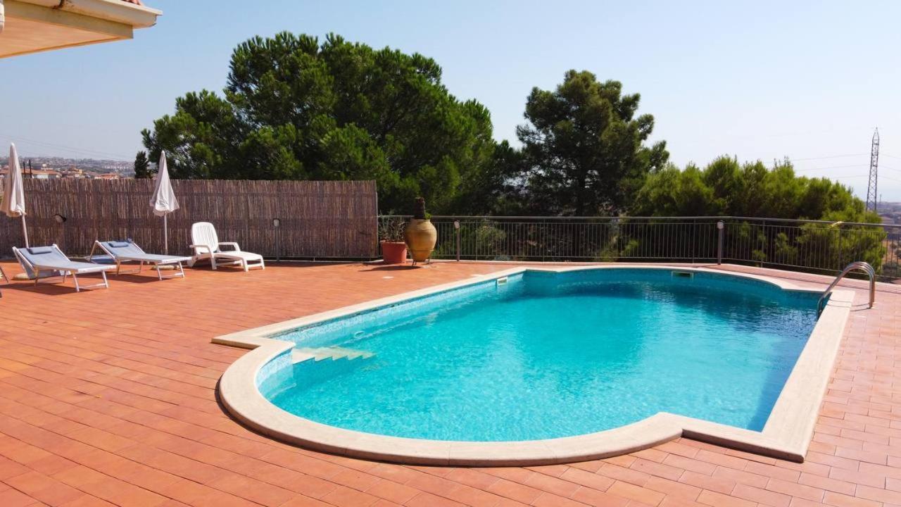Holiday Flower Villa Panoramica Sul Golfo Di Catania مستربيانكو المظهر الخارجي الصورة